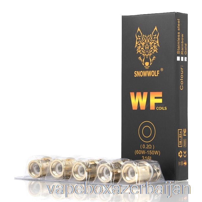 Vape Box Azerbaijan SnowWolf WOLF WF Replacement Coils 0.2ohm WF Coils (Gold)